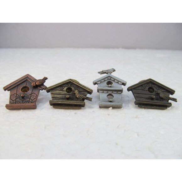 Vintage Signed J.J Bird House Lapel pins Lot of 4 - Picture 3 of 12